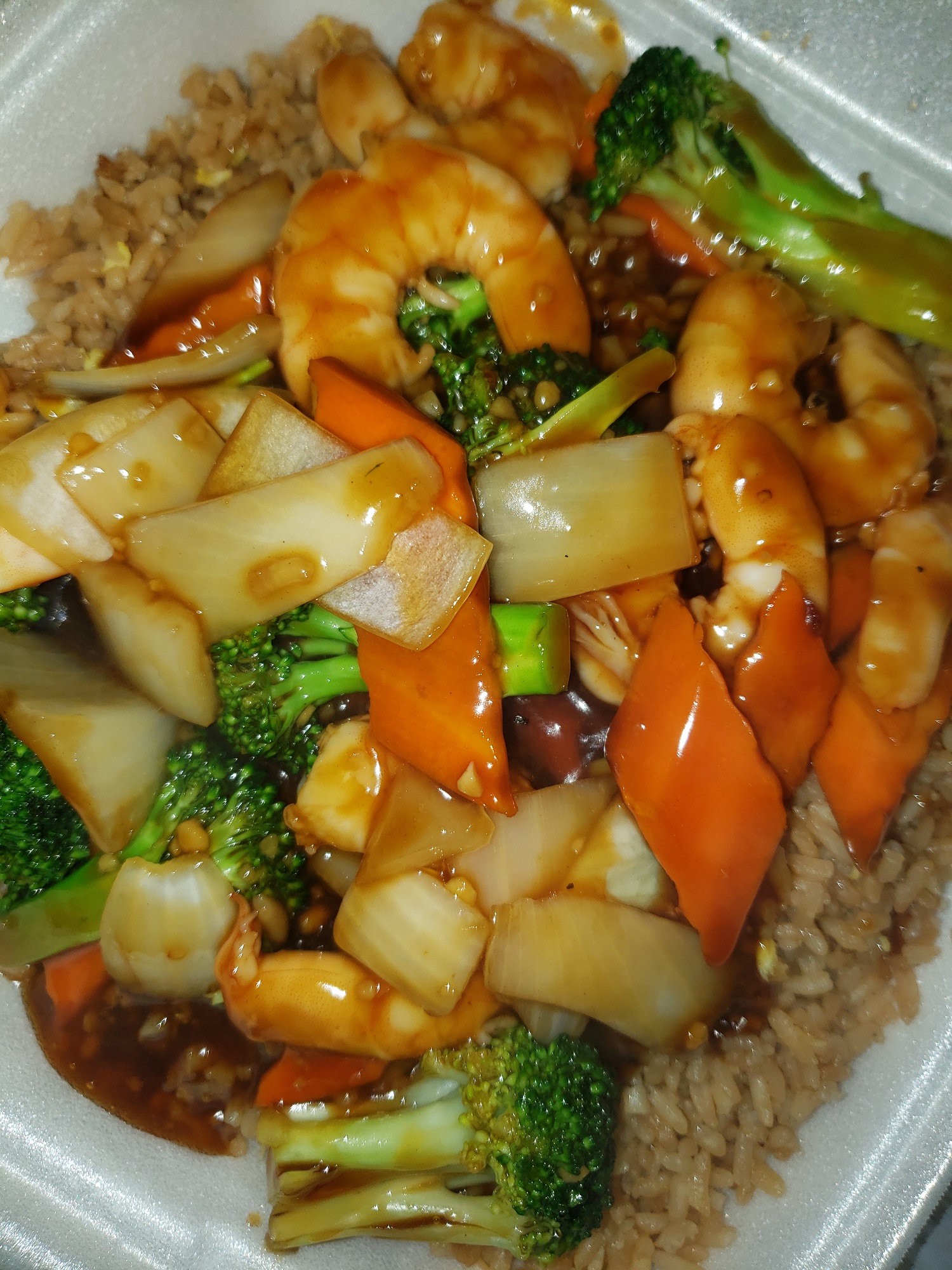 Order Shrimp with Broccoli food online from Fuji To Go store, Bedford on bringmethat.com