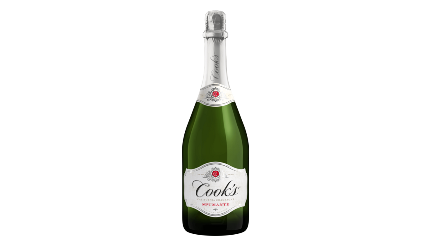 Order Cook's Spumante Champagne Blend Sparkling Wine 750mL food online from Robert Market store, Los Angeles on bringmethat.com