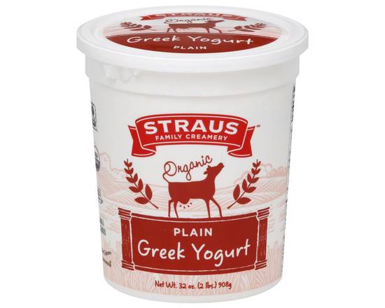 Order Straus Family Organic Whole Milk Greek Yogurt food online from Bel Clift Market store, SF on bringmethat.com