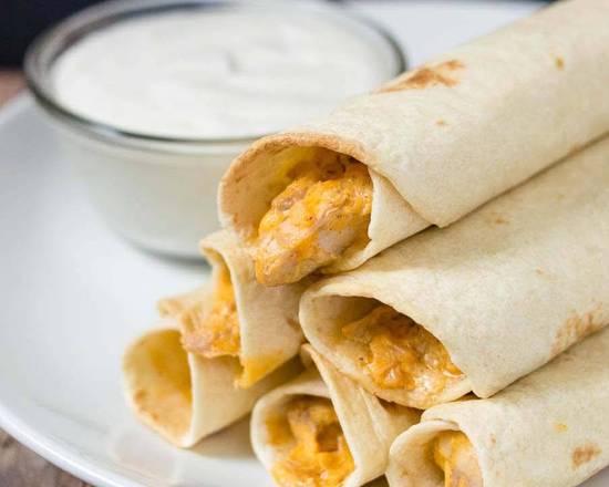 Order Chicken Taquitos (6 pcs) food online from Sandwich Masters store, Nashville on bringmethat.com