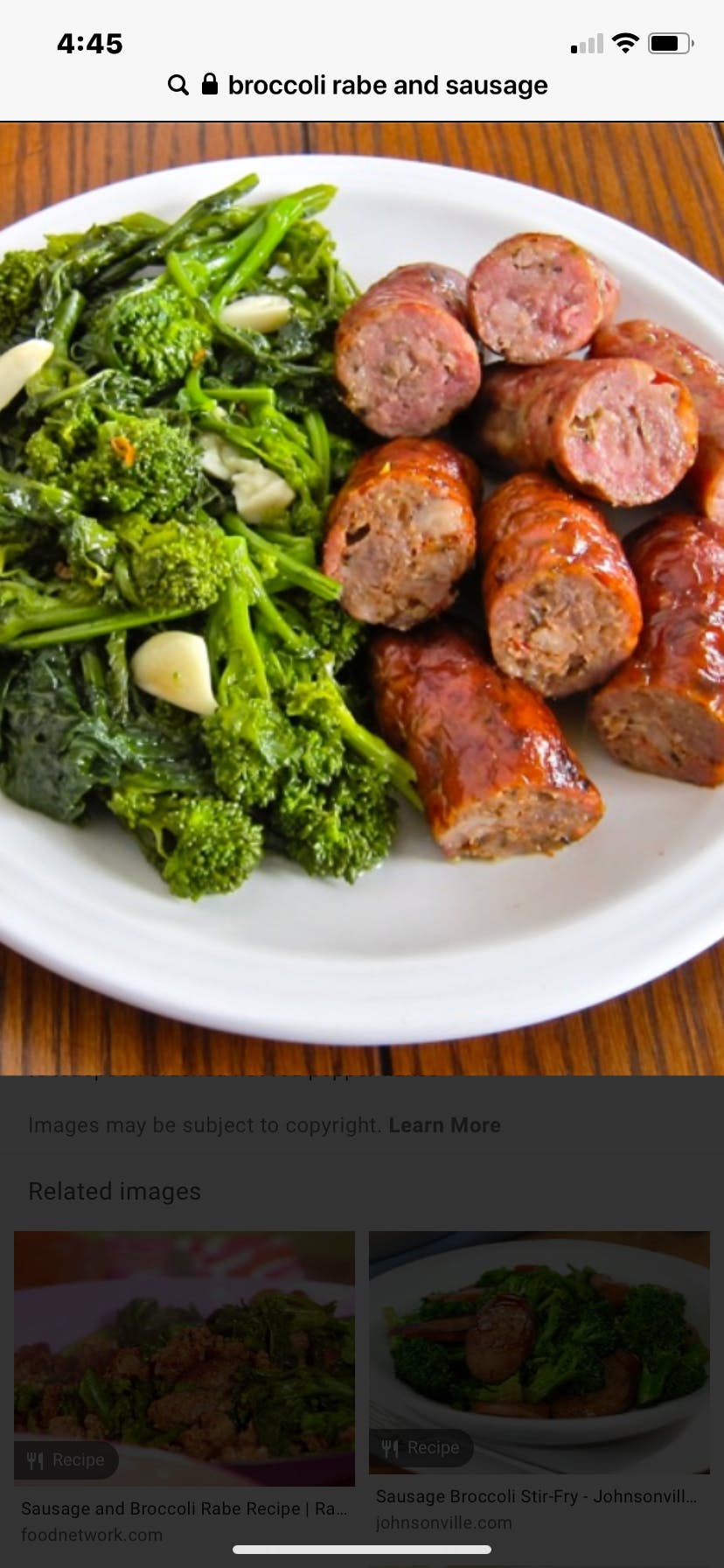 Order Broccoli Rabe & Sausage - Appetizer food online from Il Forno store, Branchburg on bringmethat.com