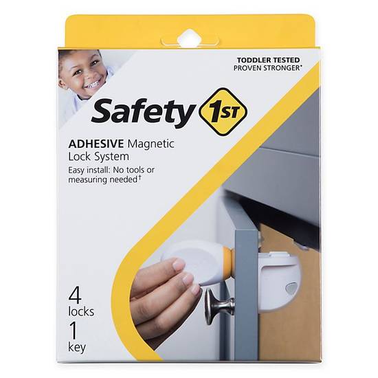 Order Safety 1st® 4-Pack Adhesive Magnetic Locks with Key food online from Bed Bath & Beyond store, Wichita on bringmethat.com