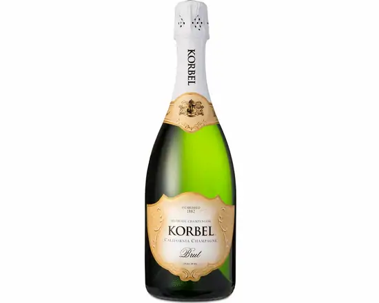 Order Korbel Brut, 750mL champagne (12.0% ABV) food online from Sousa Wines & Liquors store, Mountain View on bringmethat.com