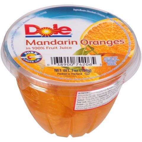 Order Dole Mandarin Orange Fruit Bowl 7oz food online from Aplus store, Rochester on bringmethat.com