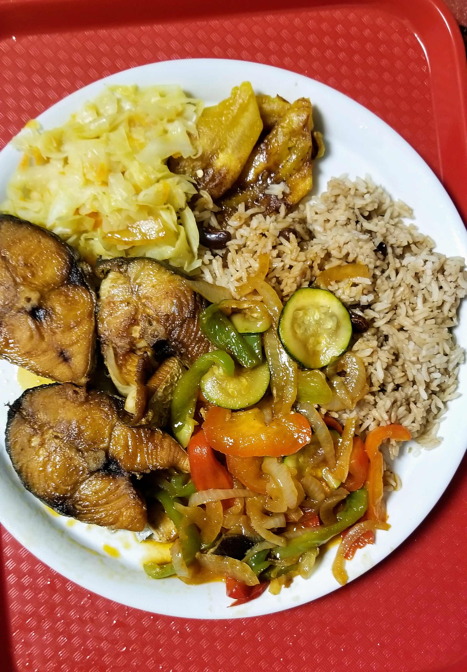 Order Kingfish food online from Huzzys Jamaican Restaurant store, Houston on bringmethat.com