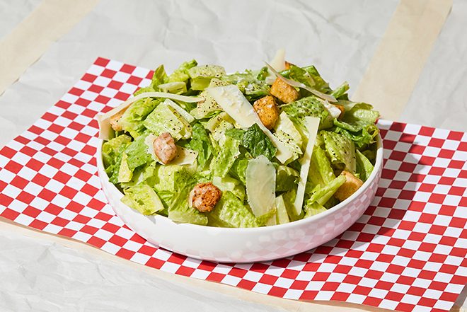 Order Caesar Salad food online from Brooklyn Calzones store, Santa Clara on bringmethat.com
