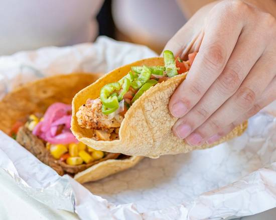 Order Tacos x 3 food online from The Cafeteria store, Chicago on bringmethat.com