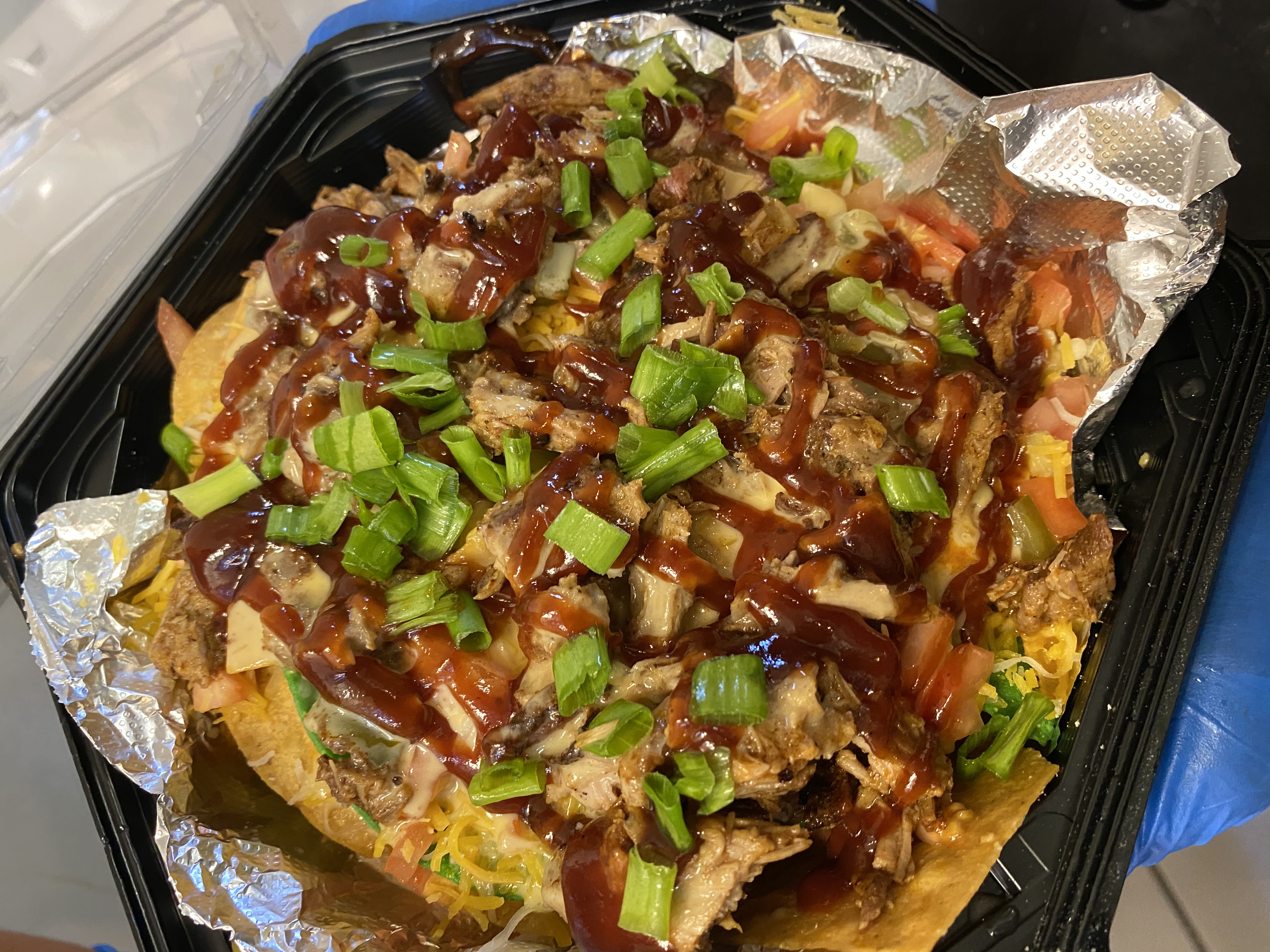 Order Pulled Pork Nacho food online from Hannah Southern Bistro store, Piqua on bringmethat.com