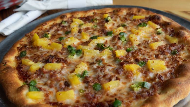 Order 12" Hawaiian To the Max food online from Walter303 Pizzeria & Publik House store, Littleton on bringmethat.com