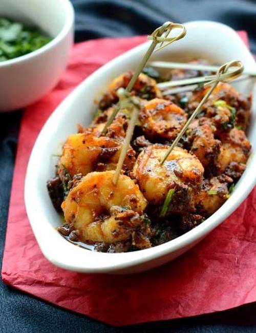 Order Shrimp Masala food online from Bawarchi Indian Grill & Bar store, Concord on bringmethat.com