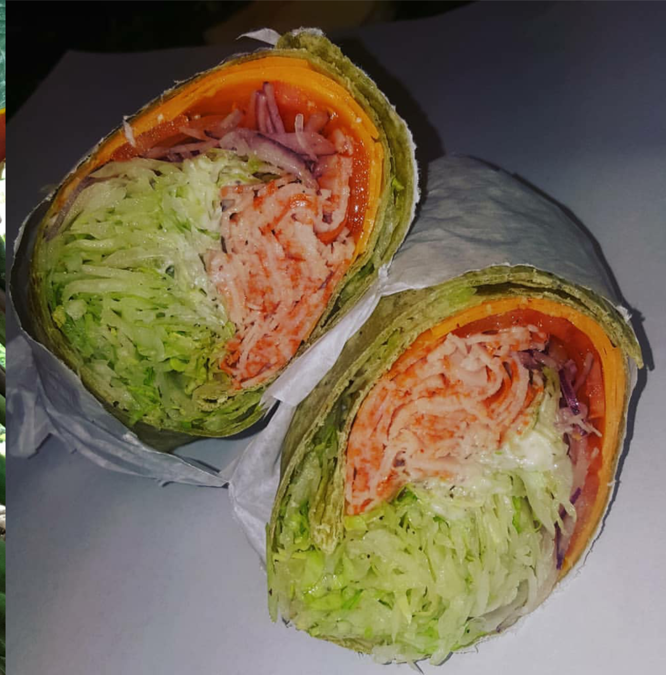 Order Grilled buffalo chicken wrap food online from Super hero sub shop store, Jersey City on bringmethat.com