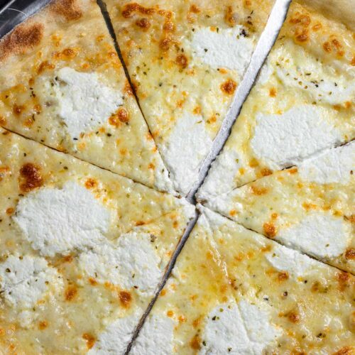 Order White Pizza food online from Capos Pizza store, San Antonio on bringmethat.com