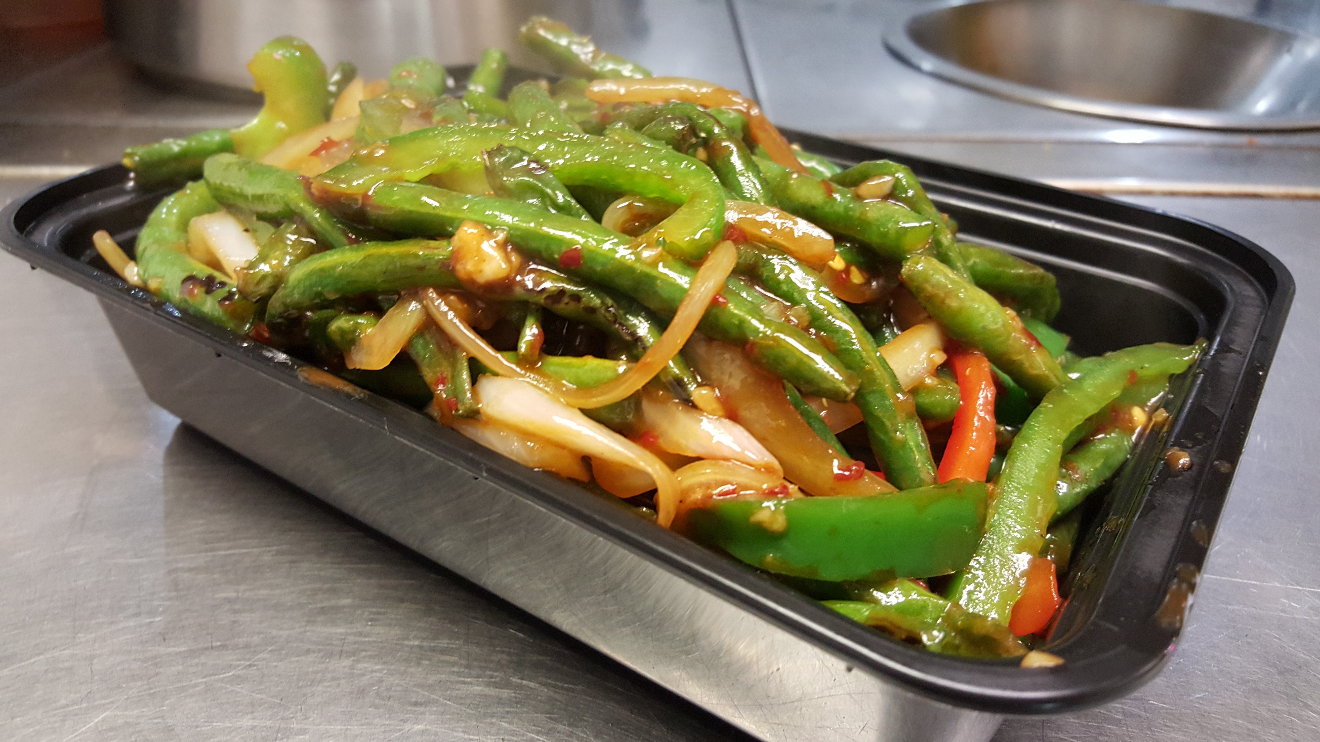 Order Spicy String Beans Stir-Fry food online from Red Rose store, Melrose on bringmethat.com