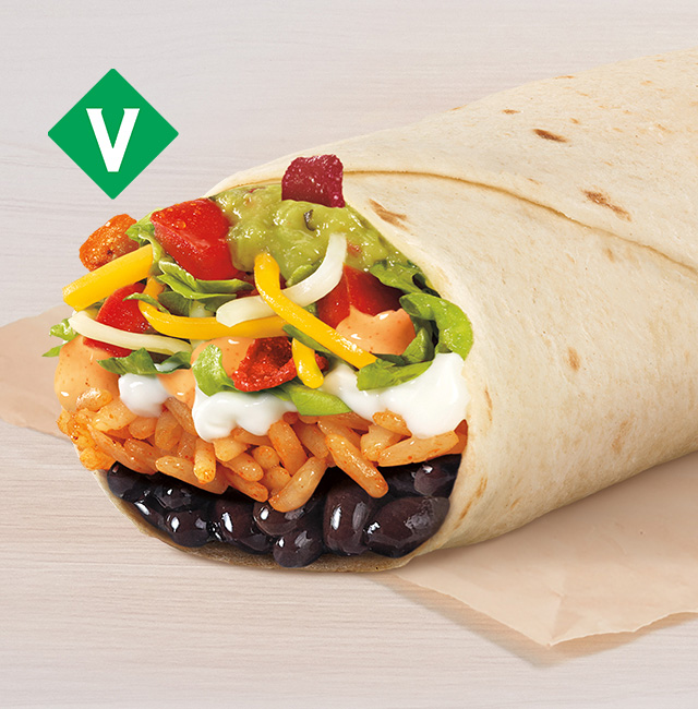 Order Fiesta Veggie Burrito food online from Taco Bell store, El Monte on bringmethat.com