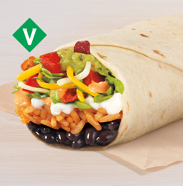 Order Fiesta Veggie Burrito food online from Taco Bell store, Bloomington on bringmethat.com