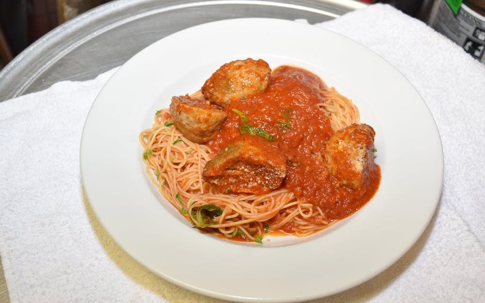 Order Pasta with Meatballs - Pasta food online from Panatieri Pizza & Pasta store, Bound Brook on bringmethat.com