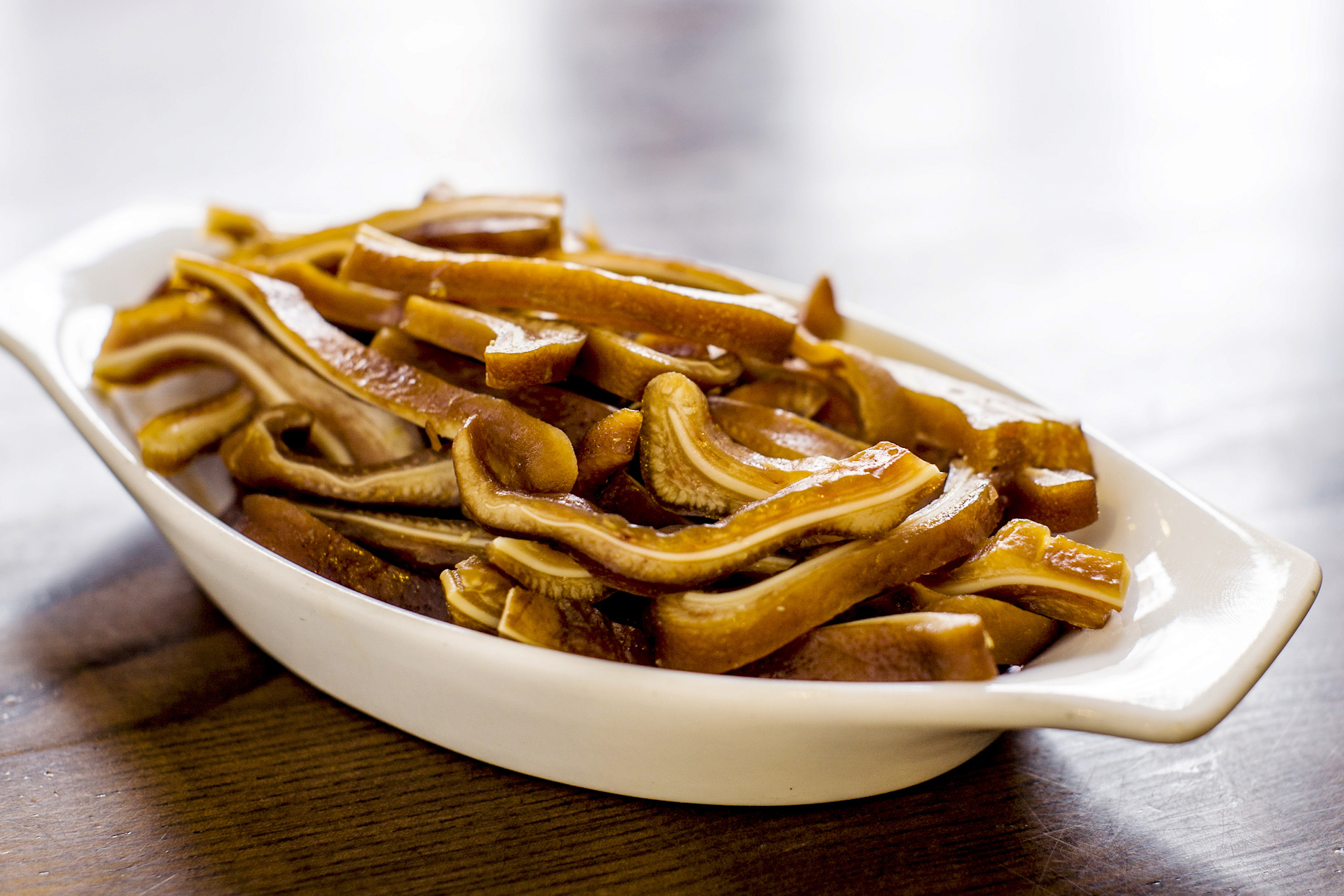 Order Marinated Pig Ears food online from Kung fu little steamed buns ramen store, New York on bringmethat.com