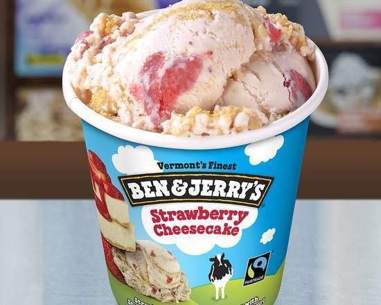 Order Strawberry Cheesecake food online from Ben & Jerry store, Burbank on bringmethat.com