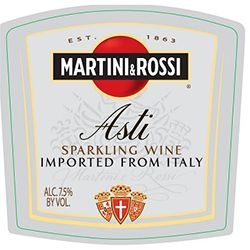 Order Martini & Rossi Asti Moscato Bianco 187mL food online from Danzon store, Grand Rapids on bringmethat.com