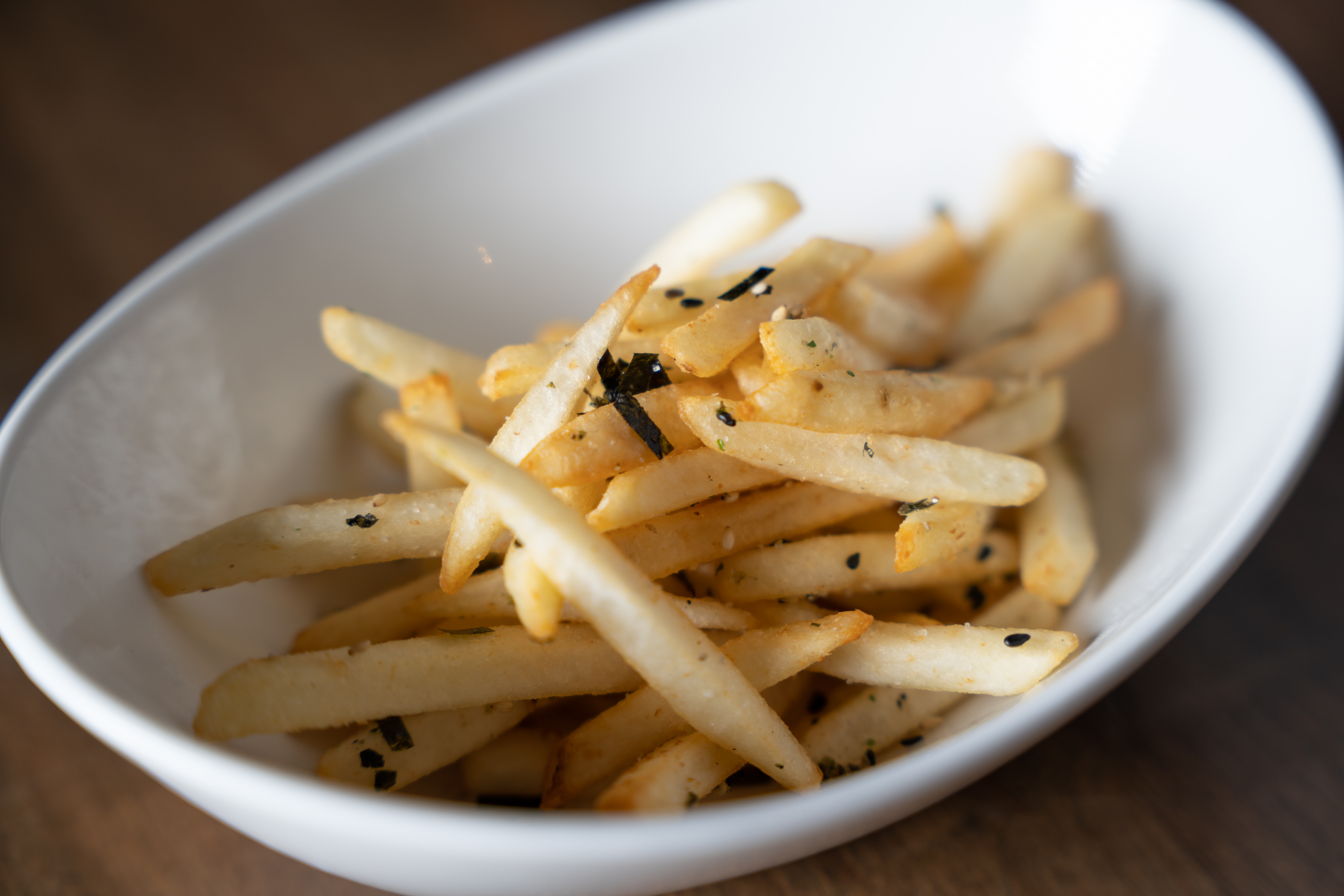 Order Furikake French Fries food online from Zeppin Sushi store, Los Angeles on bringmethat.com