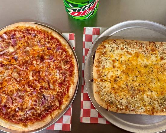 Order 14 Inch 2-Topping Pizza, Bread and 2-Liter food online from Italian Village Pizza - Lansing store, Lansing on bringmethat.com