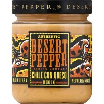 Order Desert Pepper Trading Chile Con Queso Dip (16 oz) food online from Light Speed Market store, Marietta on bringmethat.com