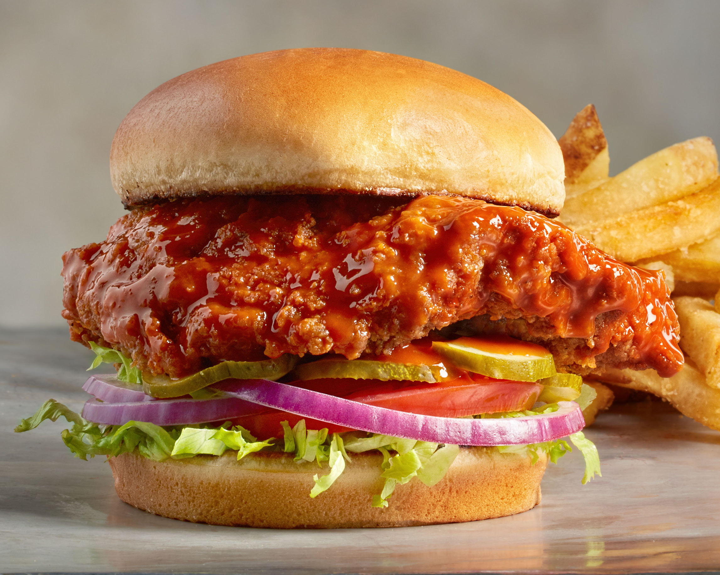 Order Buffalo Chicken Sandwich food online from Quaker Steak and Lube store, Milford on bringmethat.com