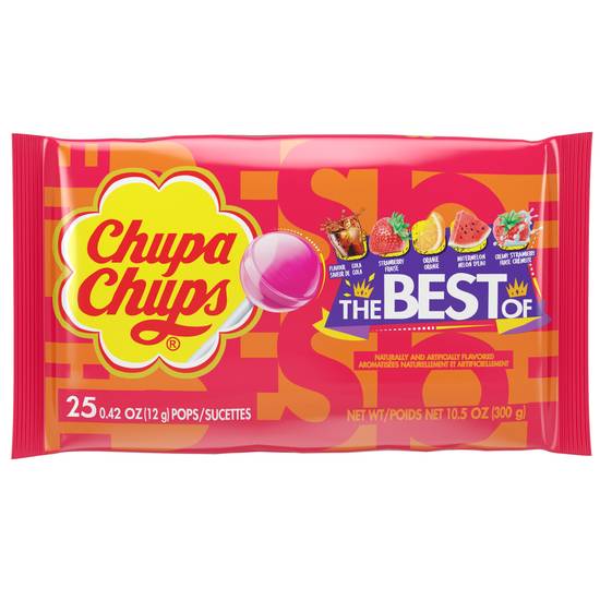 Order Chupa Chups "The Best Of" Assorted Lollipops, 25 CT food online from CVS store, GILFORD on bringmethat.com