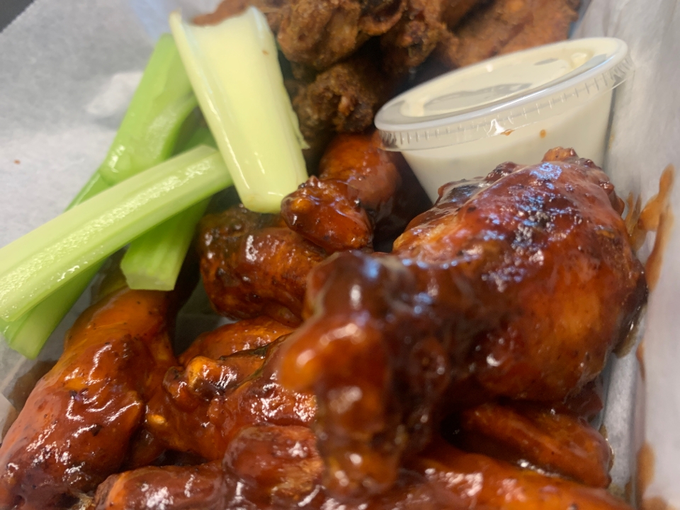 Order Traditional Wings (5) food online from Shore House Bar & Grill store, Point Pleasant Beach on bringmethat.com