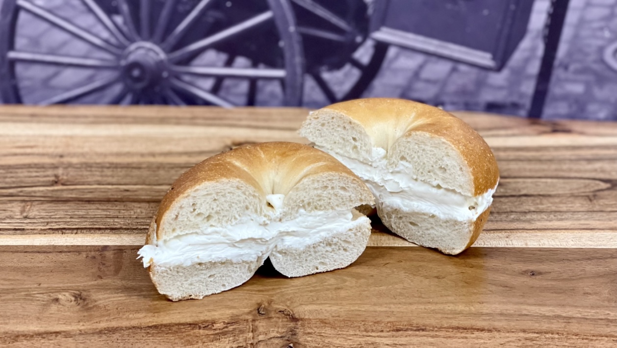 Order Bagel with Cream Cheese food online from Empire Bagels store, Brewster on bringmethat.com