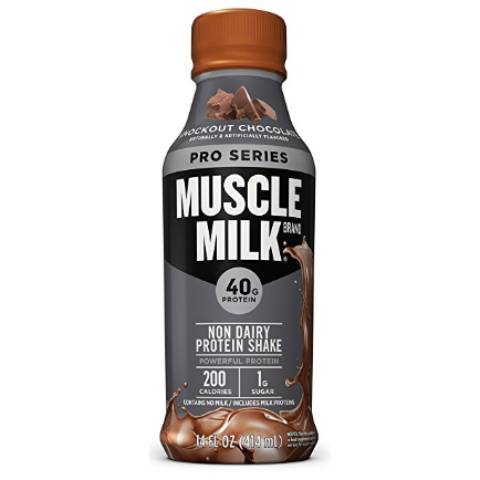 Order Muscle Milk Pro Series Protein Shake, Knockout Chocolate 14oz food online from 7-Eleven store, Martinsburg on bringmethat.com
