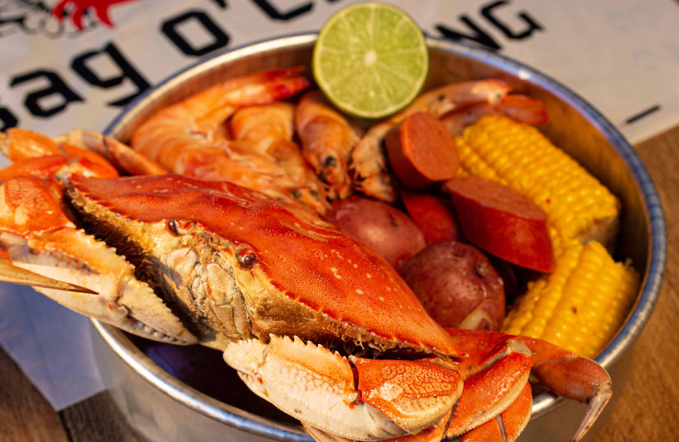 Order C3. Dungeness Crab Combo food online from Bag O' Crab store, Salinas on bringmethat.com