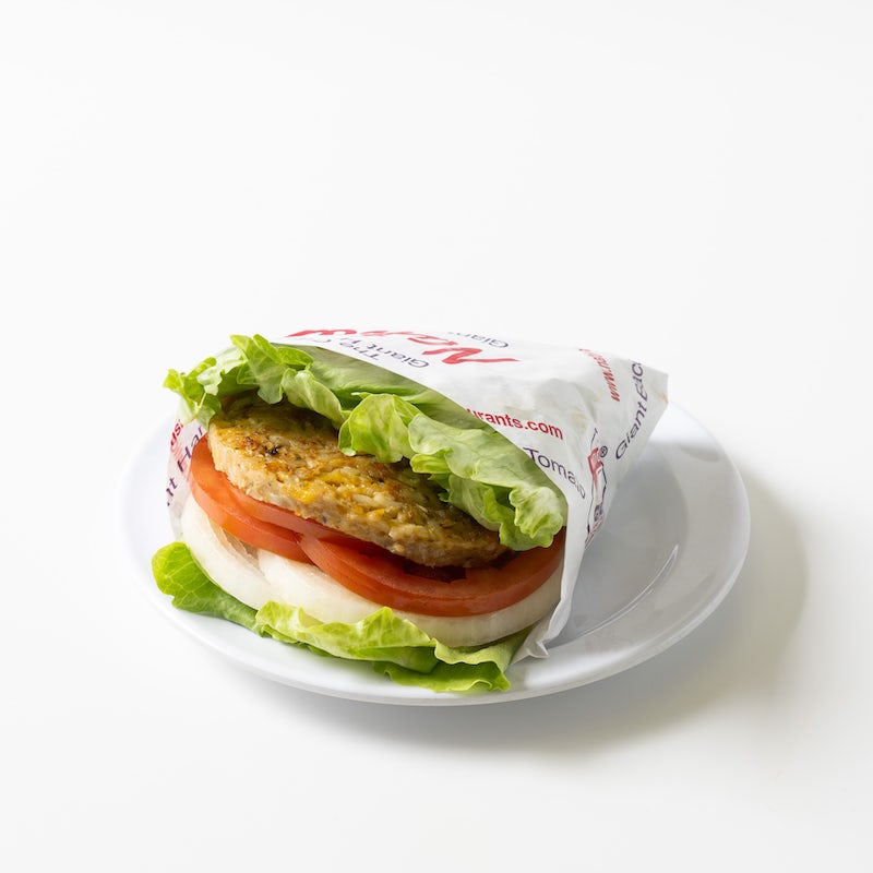 Order LETTUCE HARVESTER WRAP food online from Nation's Giant Hamburgers store, El Cerrito on bringmethat.com