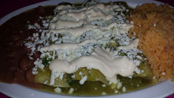 Order Steak Enchiladas food online from benji's taqueria mexican grill 2 store, Caldwell on bringmethat.com