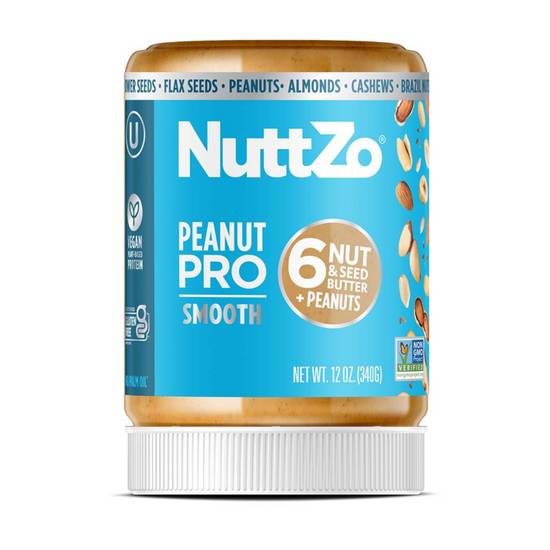 Order NUTTZO Nut Butters with Omega 3 Peanut Pro, Smooth, Natural 12 oz food online from Everyday Needs by Gopuff store, Chino on bringmethat.com