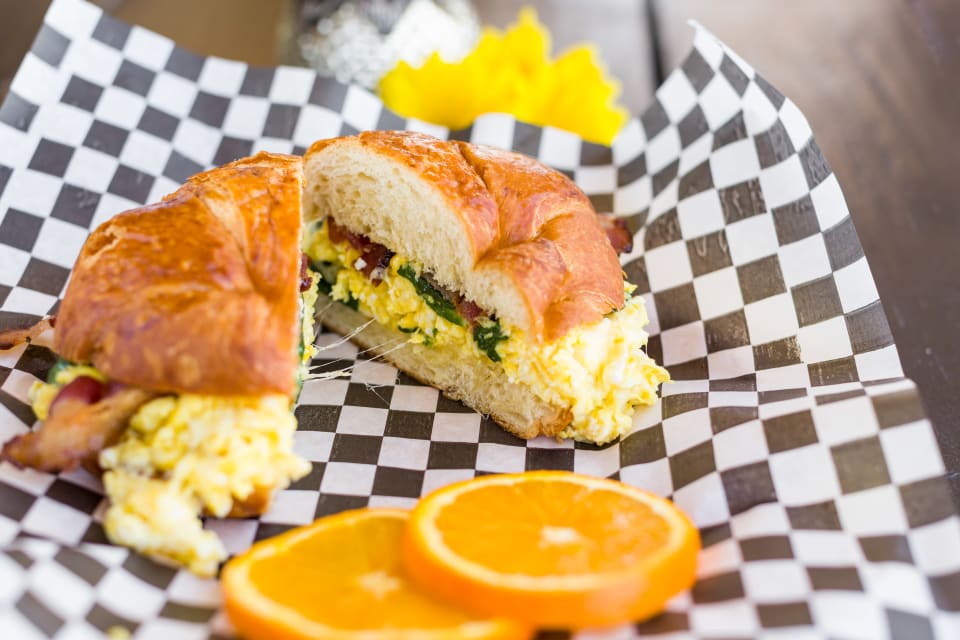 Order Croissant Sandwich food online from Yellow Vase store, Costa Mesa on bringmethat.com
