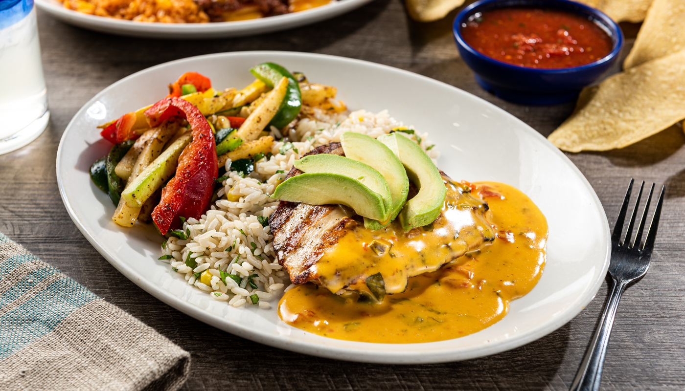 Order Grilled Queso Chicken food online from On The Border store, Las Vegas on bringmethat.com