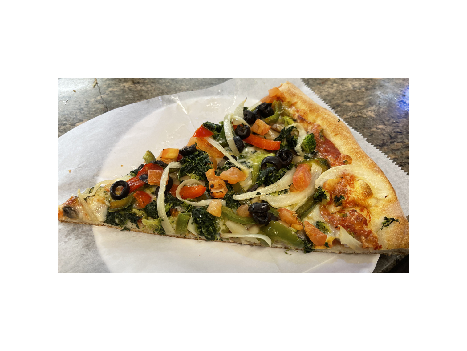 Order Veggie Lover Slice food online from Previti Pizza store, New York on bringmethat.com