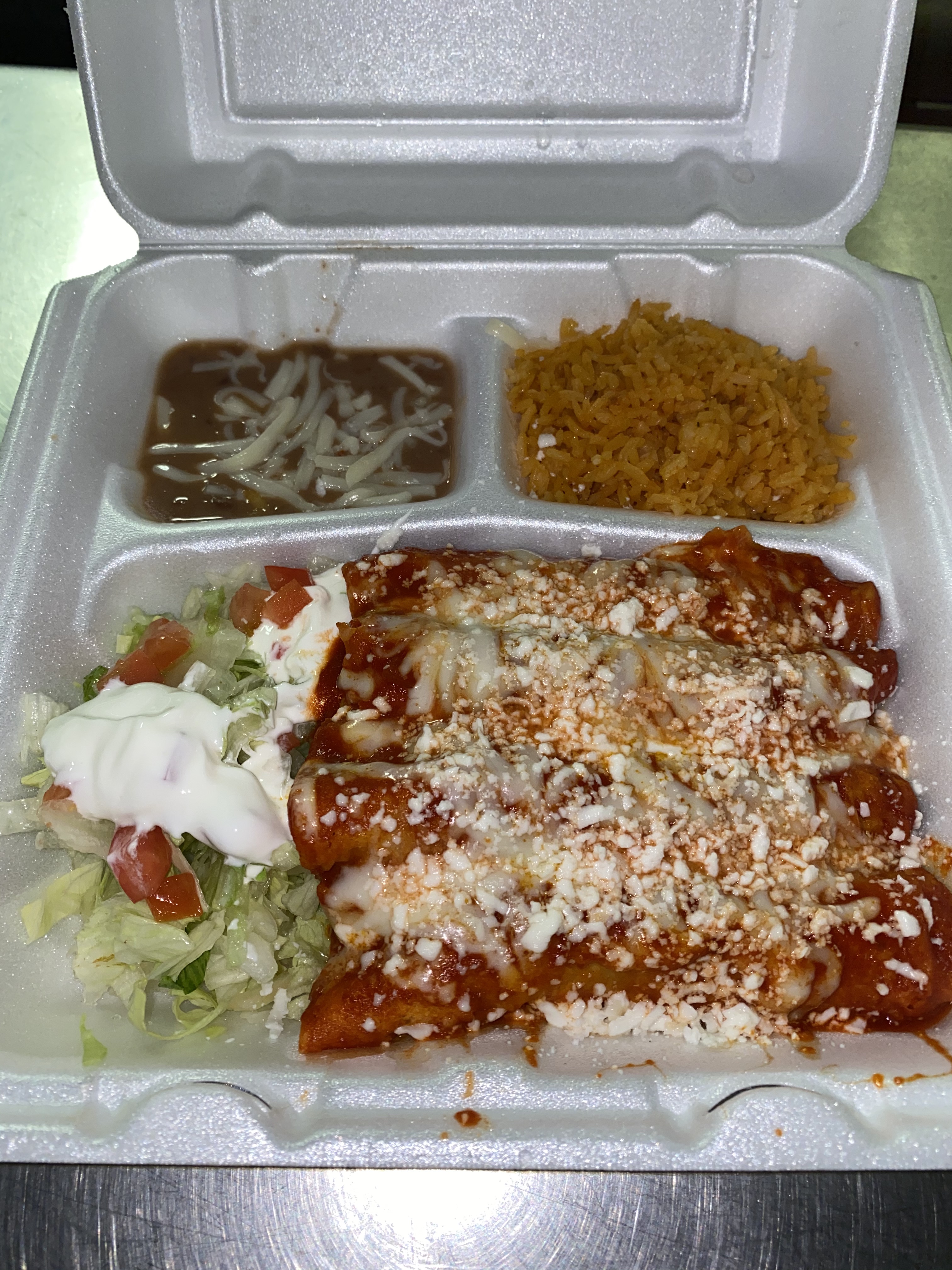Order Order of Enchiladas food online from El Rancho Grande Inc store, Omaha on bringmethat.com