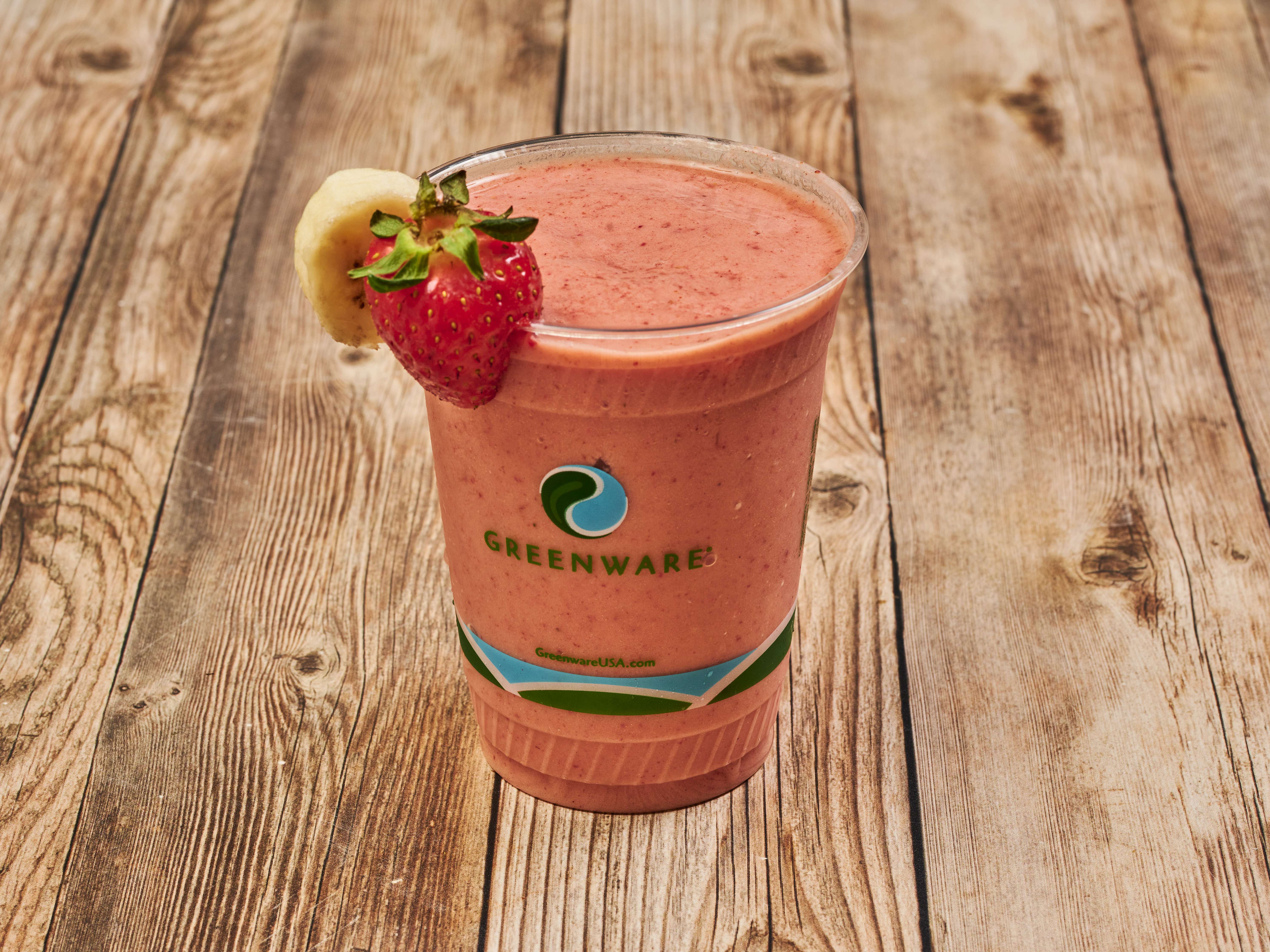 Order Strawberry Banana Smoothie food online from Sweet Citrus Burlingame store, Burlingame on bringmethat.com