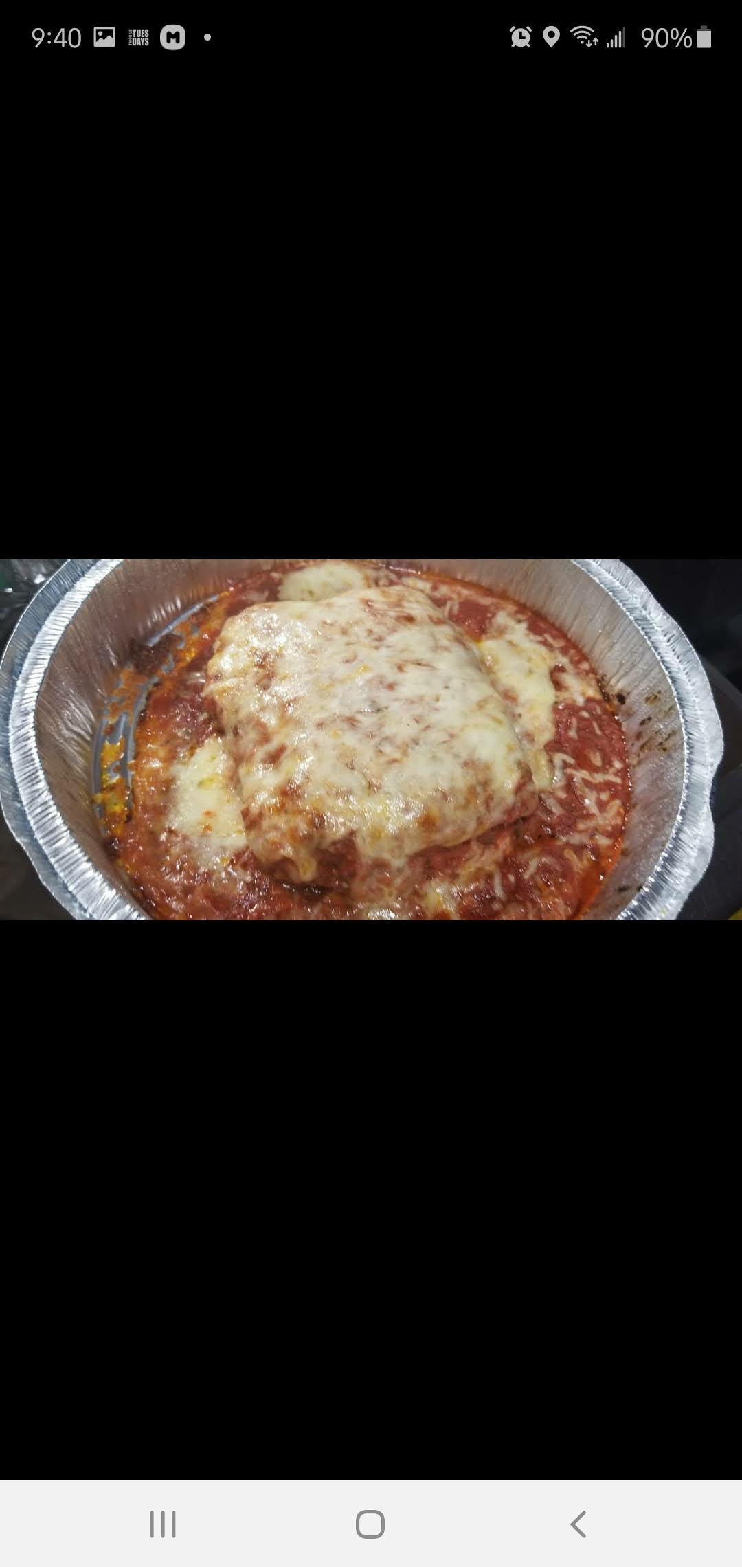 Order Homemade Mama Mia's Lasagna - Pasta food online from Catalano's Pizza store, Long Beach on bringmethat.com