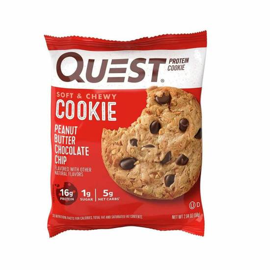 Order Quest Protein Cookie - Peanut Butter Chocolate Chip food online from IV Deli Mart store, Goleta on bringmethat.com