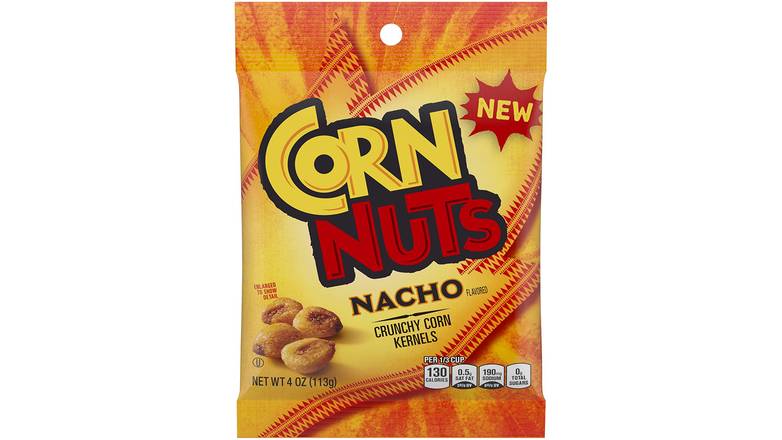 Order Corn Nuts Nacho Flavored Crunchy Corn Kernels food online from Route 7 Food Mart store, Norwalk on bringmethat.com