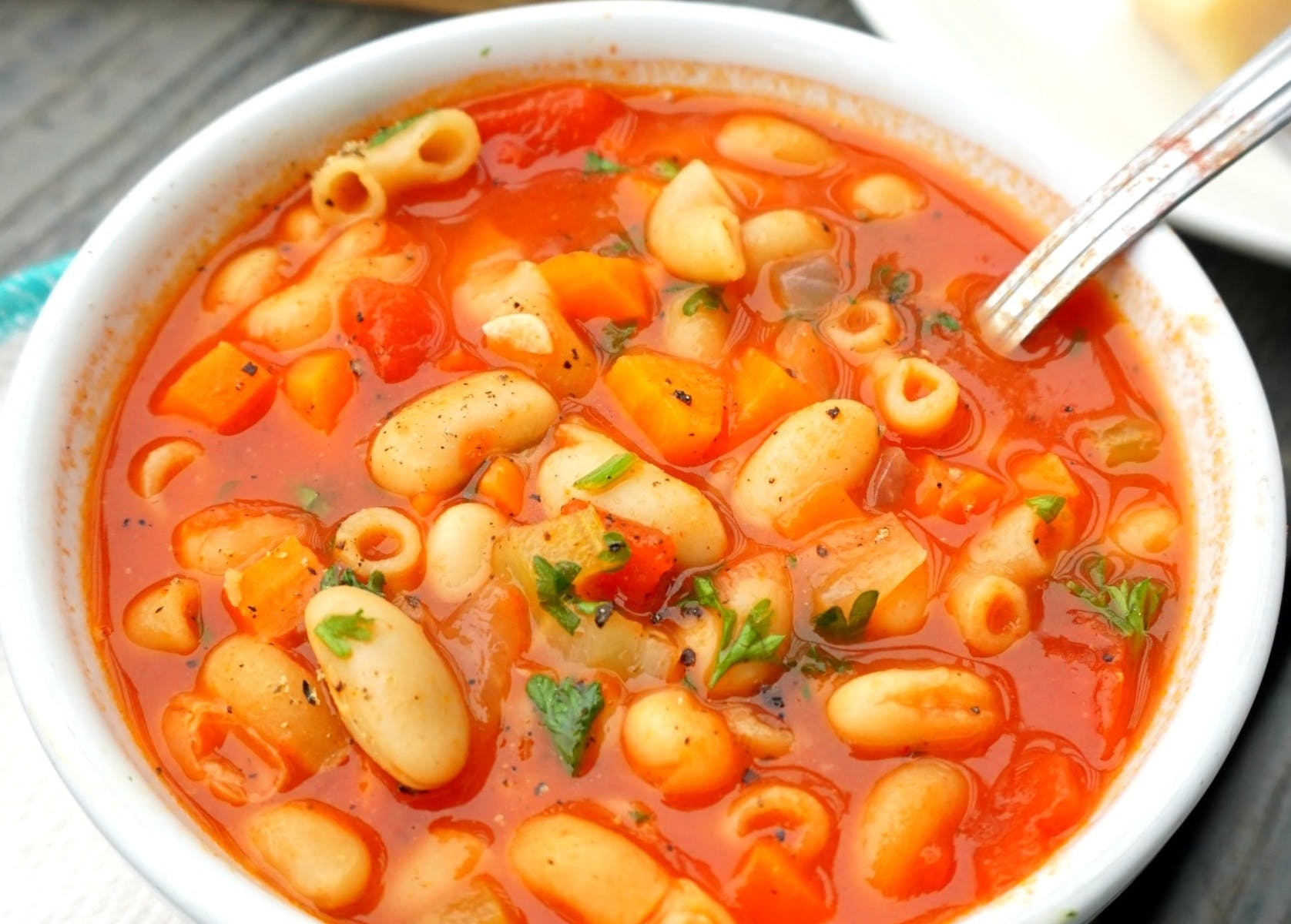 Order Pasta Fagioli Soup - Small food online from Dante's Place store, Leonia on bringmethat.com