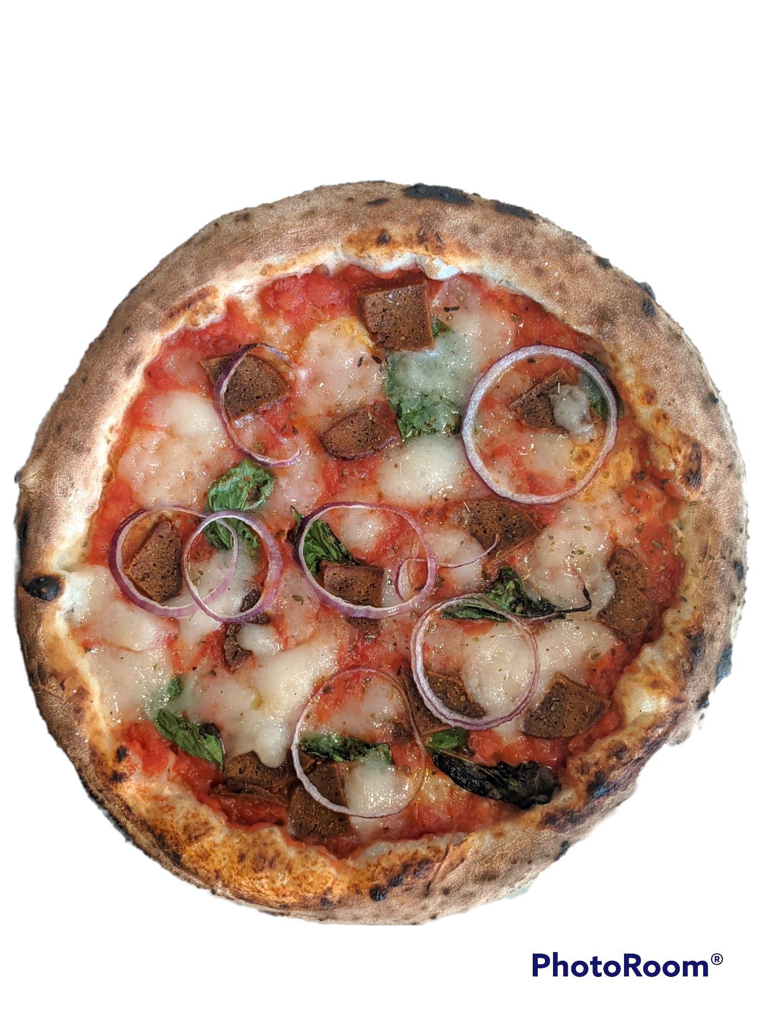 Order Vegaroni Pizza - 12'' food online from Mangia Macrina's Wood Fired Pizza store, Little Falls on bringmethat.com