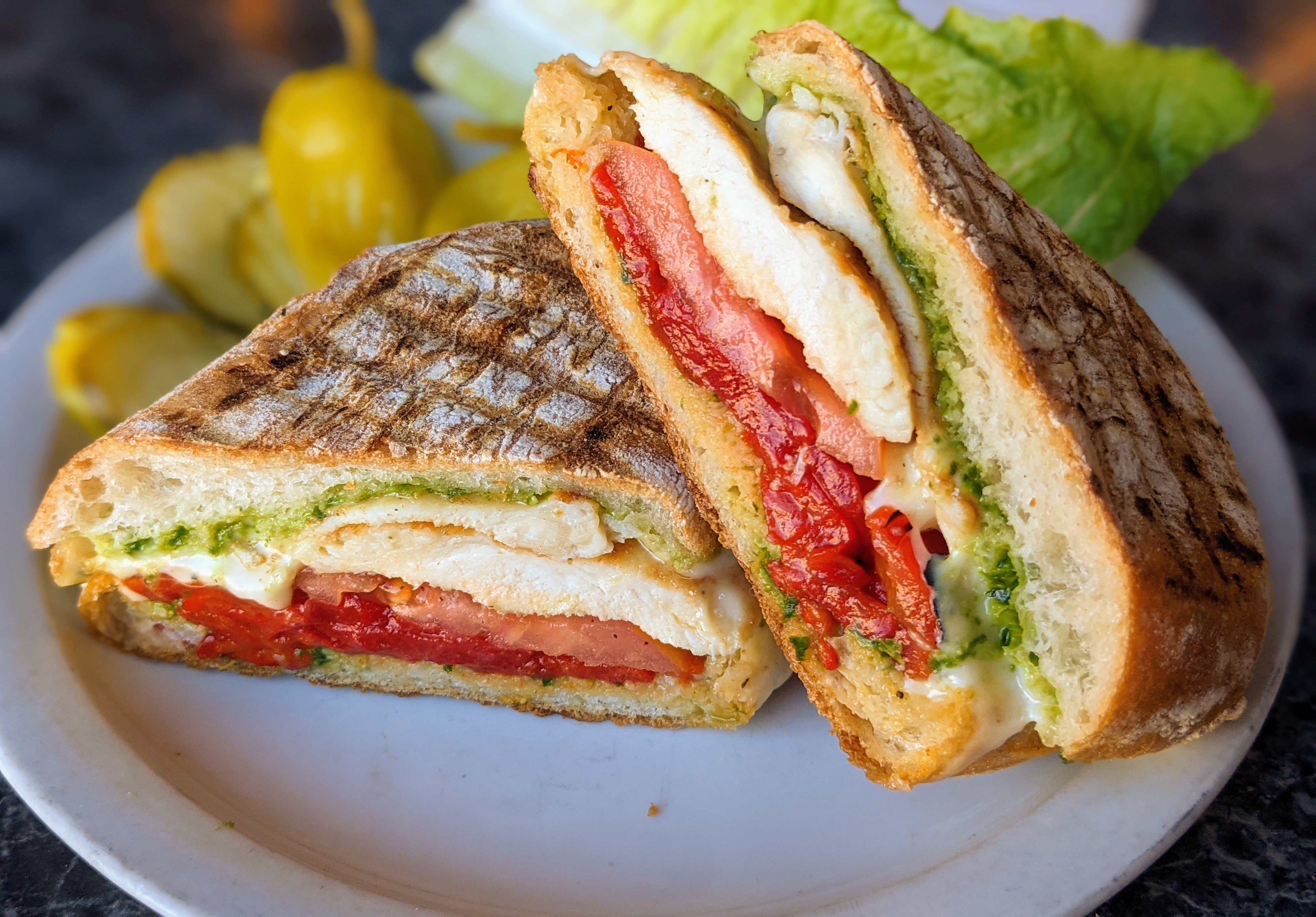Order Chicken Panini food online from Caffe Chiave store, Oakland on bringmethat.com