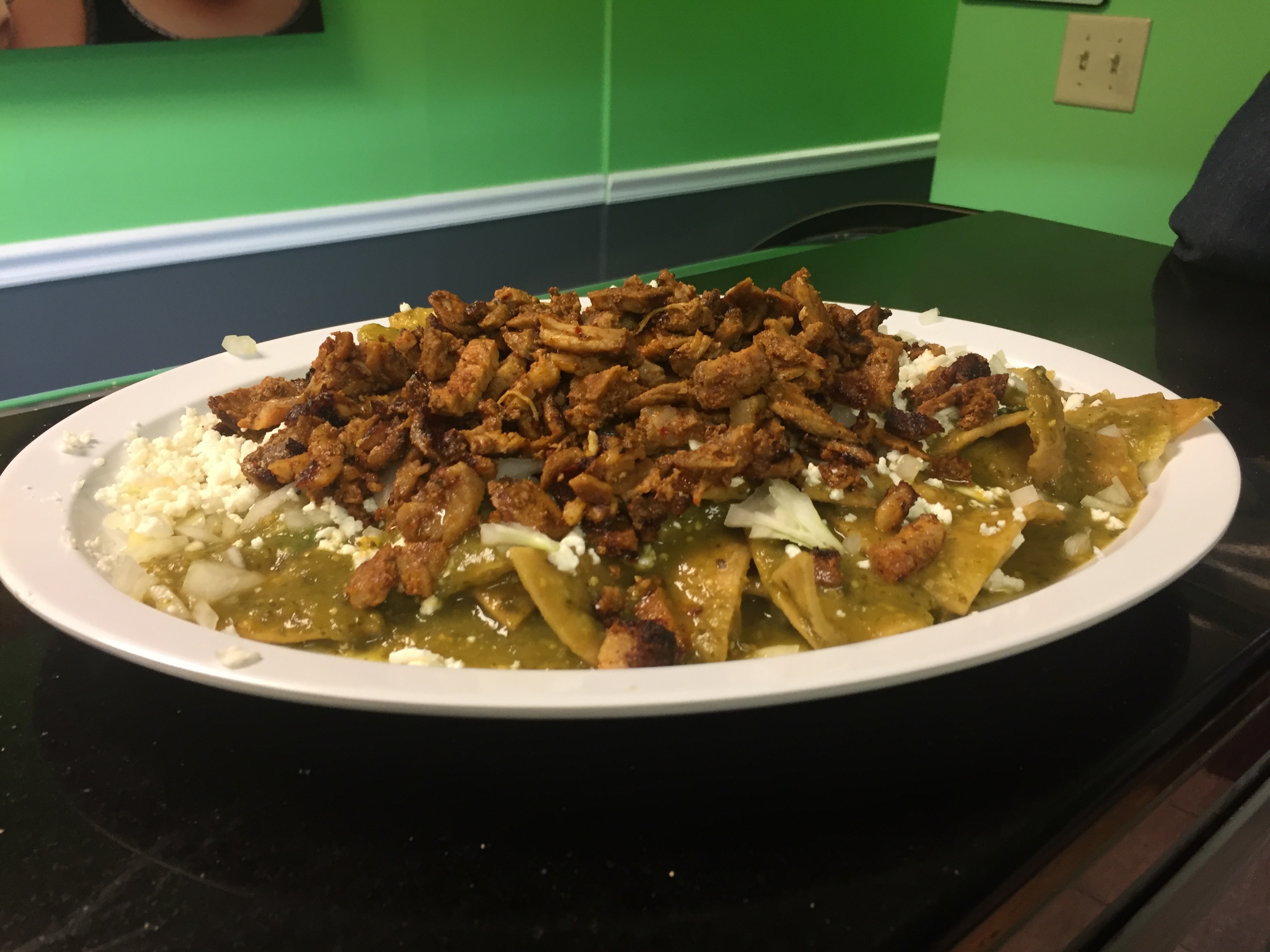 Order Pastor Chilaquiles food online from benji's taqueria mexican grill 2 store, Caldwell on bringmethat.com