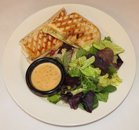Order Garlic Chicken Panini food online from Champagne Bakery store, San Diego on bringmethat.com