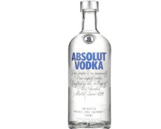 Order Absolut, 1.75L vodka (40.0% ABV) food online from Cold Spring Liquor store, Liberty Hill on bringmethat.com
