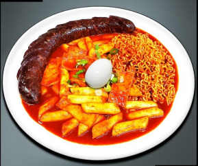 Order [D7] 라떡순 / Ddukbokki w/ Ramen & Soondae (Korean Sausage) food online from Jjang Restaurant store, Buena Park on bringmethat.com